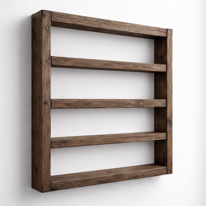 Hanah Home R-Raf301 Estantería Decorativa de Madera Maciza